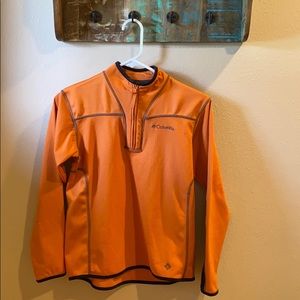 Columbia Orange 1/4 Zip Pullover